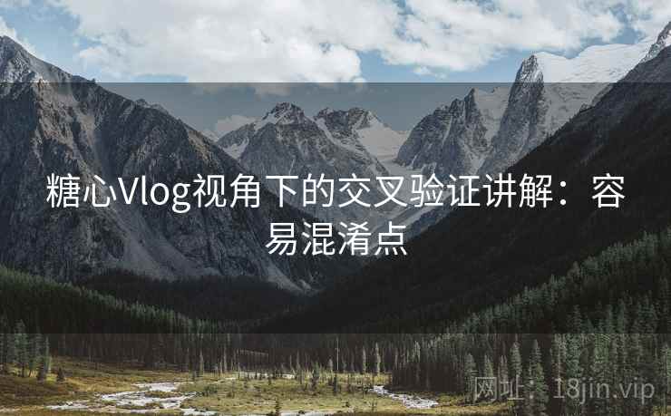 糖心Vlog视角下的交叉验证讲解：容易混淆点