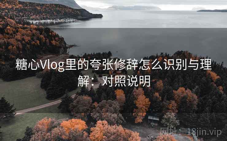 糖心Vlog里的夸张修辞怎么识别与理解：对照说明