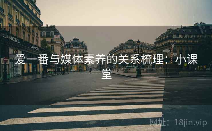 爱一番与媒体素养的关系梳理：小课堂