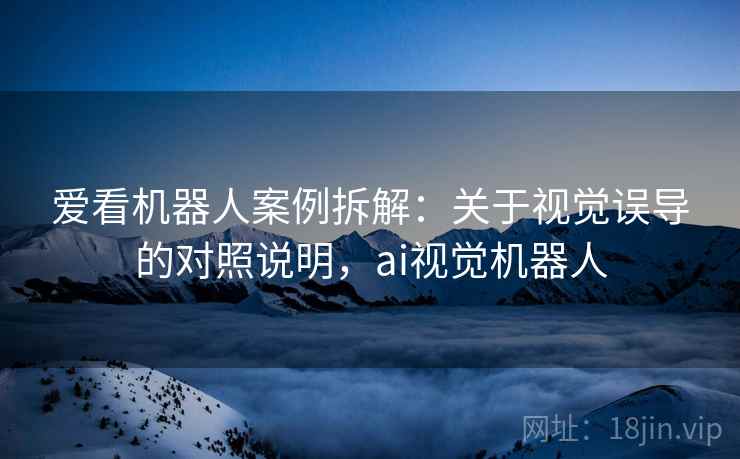 爱看机器人案例拆解：关于视觉误导的对照说明，ai视觉机器人